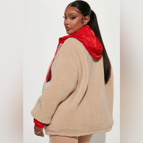 ᴊᴀᴄᴋᴇᴛ ,  ʙʀᴀɴᴅ: ꜰᴀꜱʜɪᴏɴ ɴᴏᴠᴀ  ꜱɪᴢᴇ: ꜱ , ᴄᴏʟᴏʀ : ᴏʀᴀɴɢᴇ/ʀᴇᴅ ᴄᴏᴍʙᴏ - Picture 4 of 12